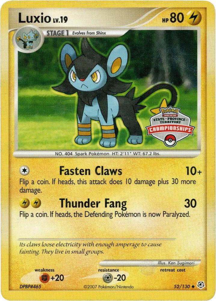 Diamond & Pearl Luxio [State-Championship] Pokémon card
