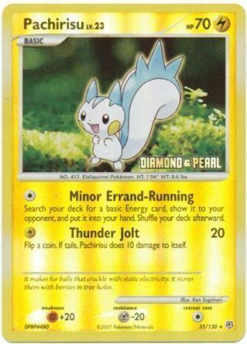 Diamond & Pearl Pachirisu [Stamped] Pokémon card