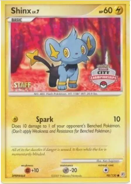 Diamond & Pearl Shinx [City-Championships-Staff] Pokémon card