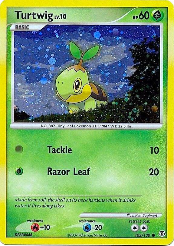 Diamond & Pearl Turtwig [Cosmos-Holo] Pokémon card