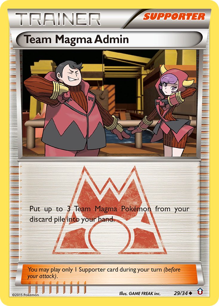 Double Crisis Team Magma Admin Pokémon card