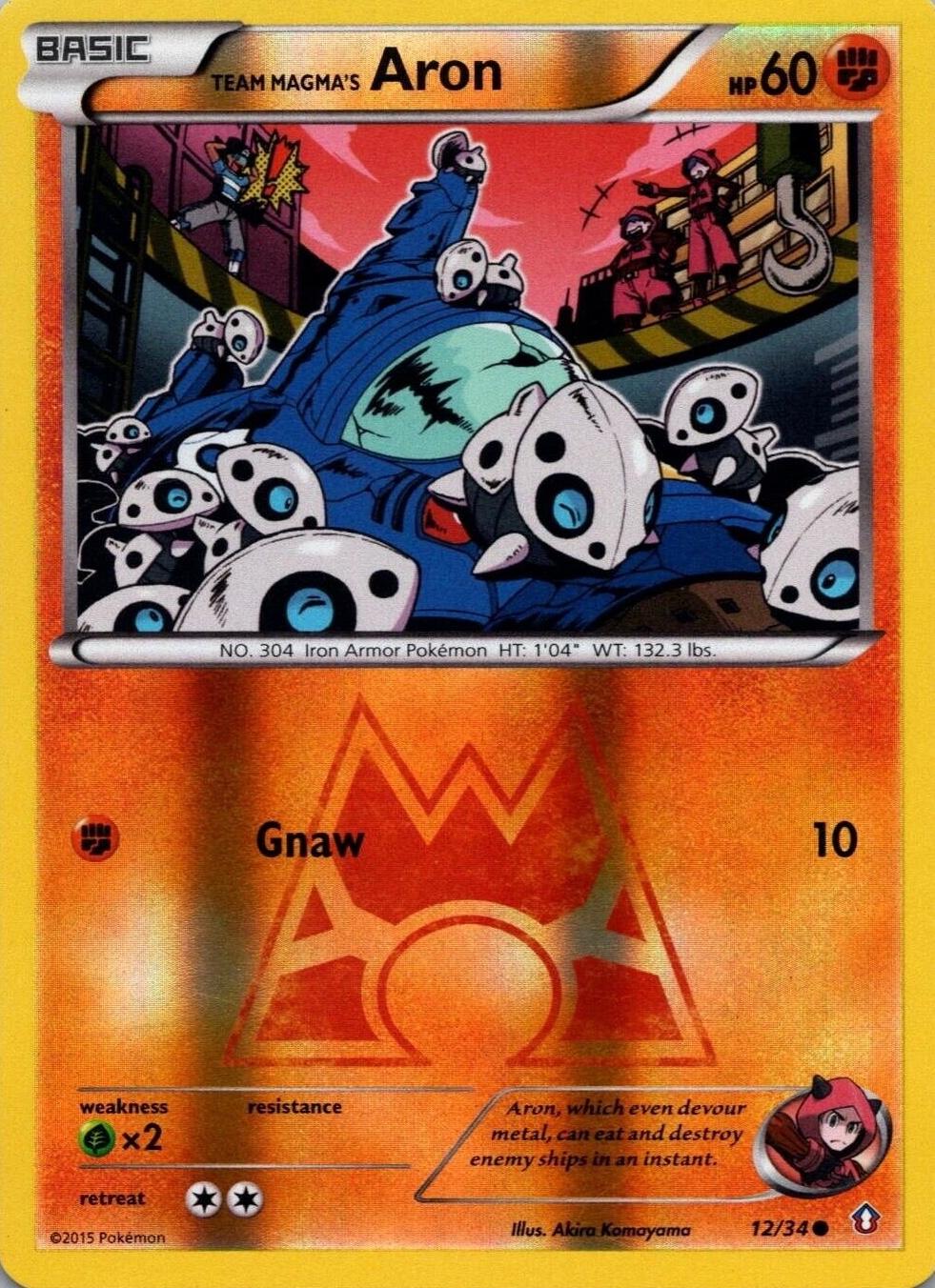 Team Magma's Aron [Reverse Holo]
