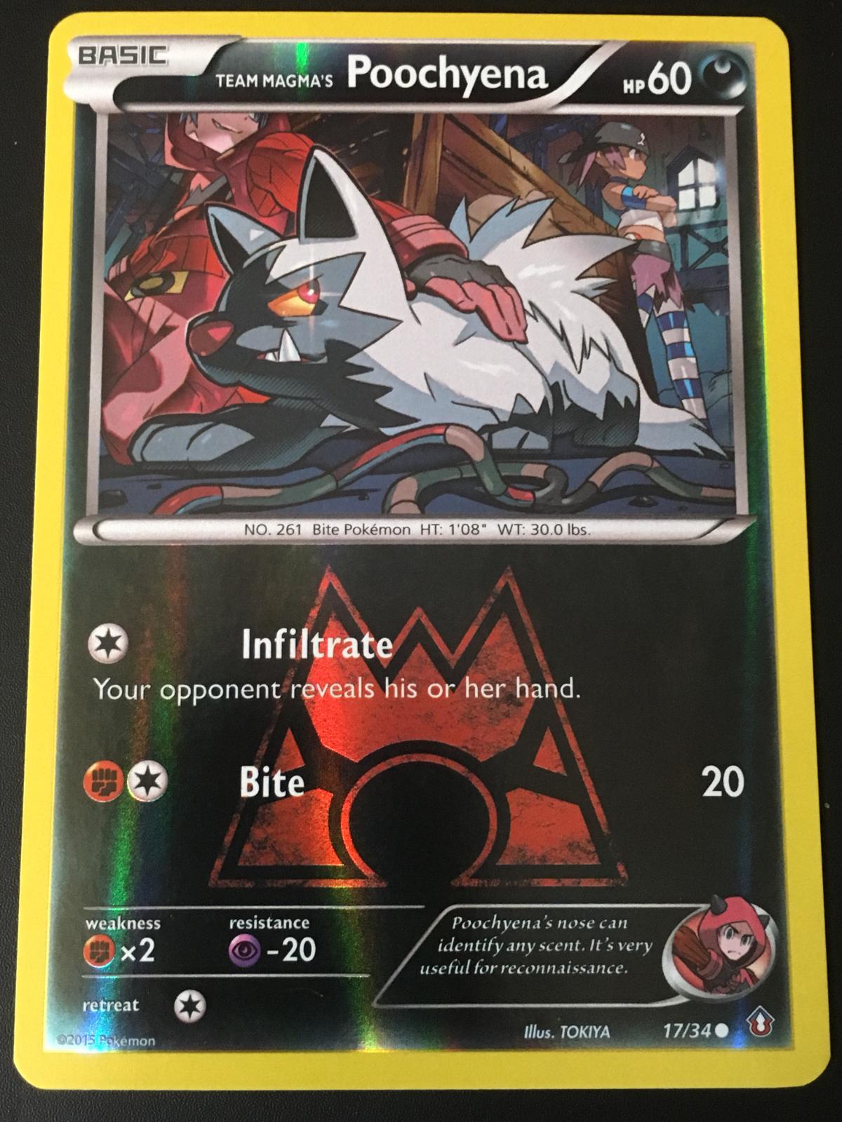 Team Magma's Poochyena [Reverse Holo]