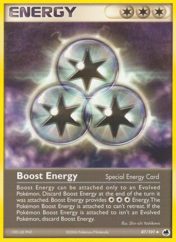 Dragon Frontiers Boost Energy Pokémon card