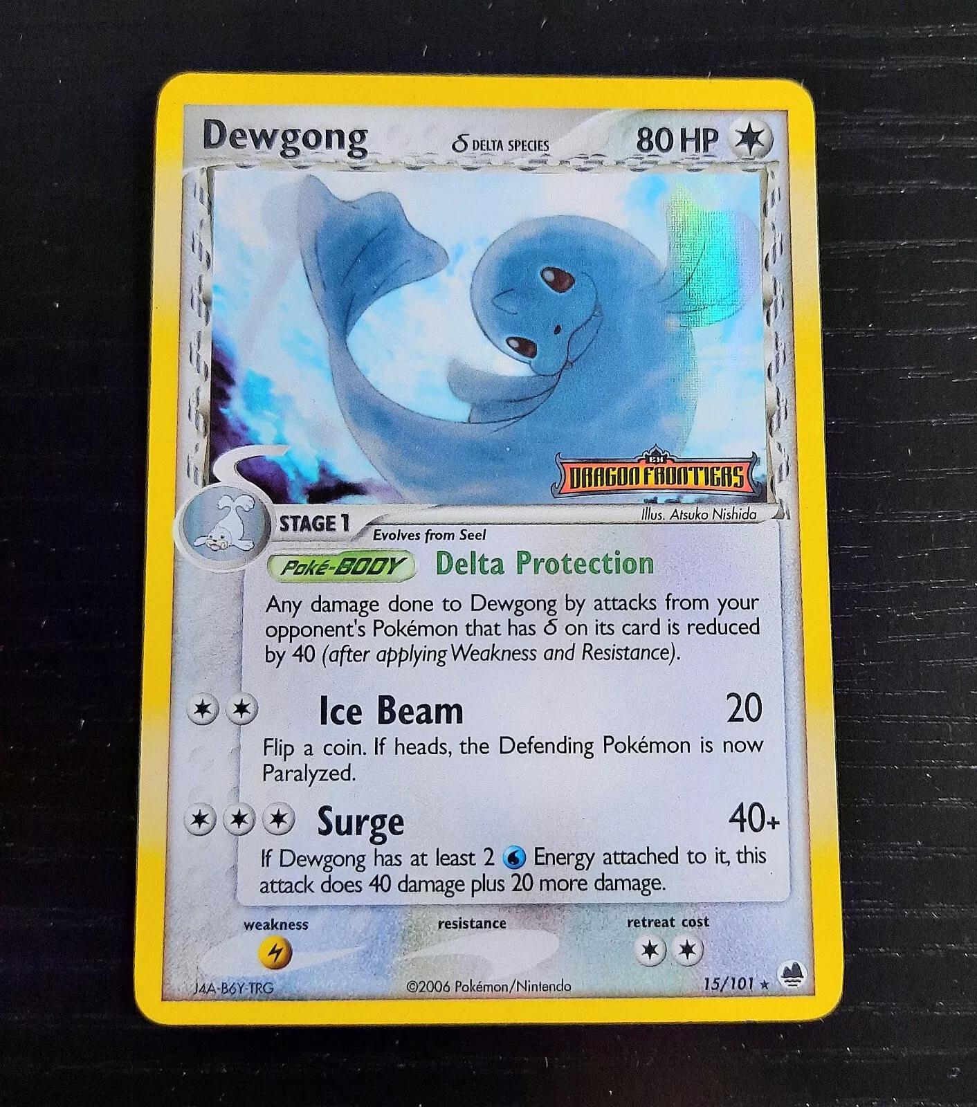 Dragon Frontiers Dewgong [Stamped] Pokémon card