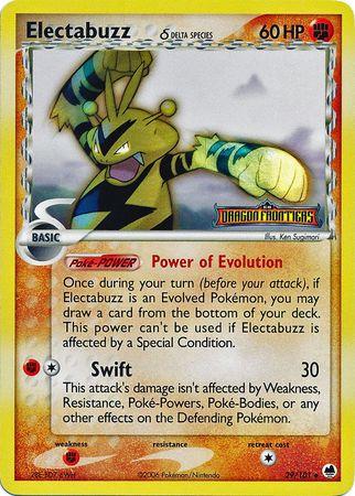 Dragon Frontiers Electabuzz [Reverse Holo] Pokémon card