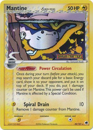 Dragon Frontiers Mantine [Reverse Holo] Pokémon card