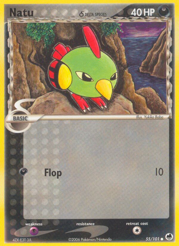Dragon Frontiers Natu Pokémon card