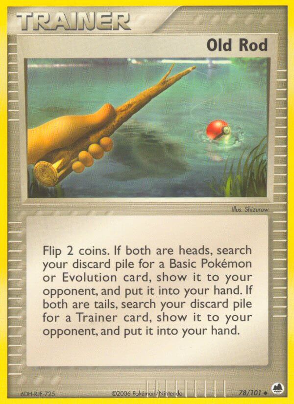 Dragon Frontiers Old Rod Pokémon card