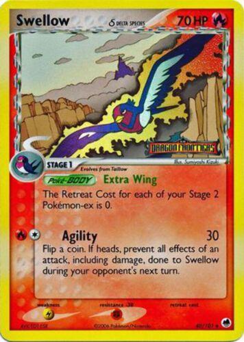 Dragon Frontiers Swellow [Reverse Holo] Pokémon card