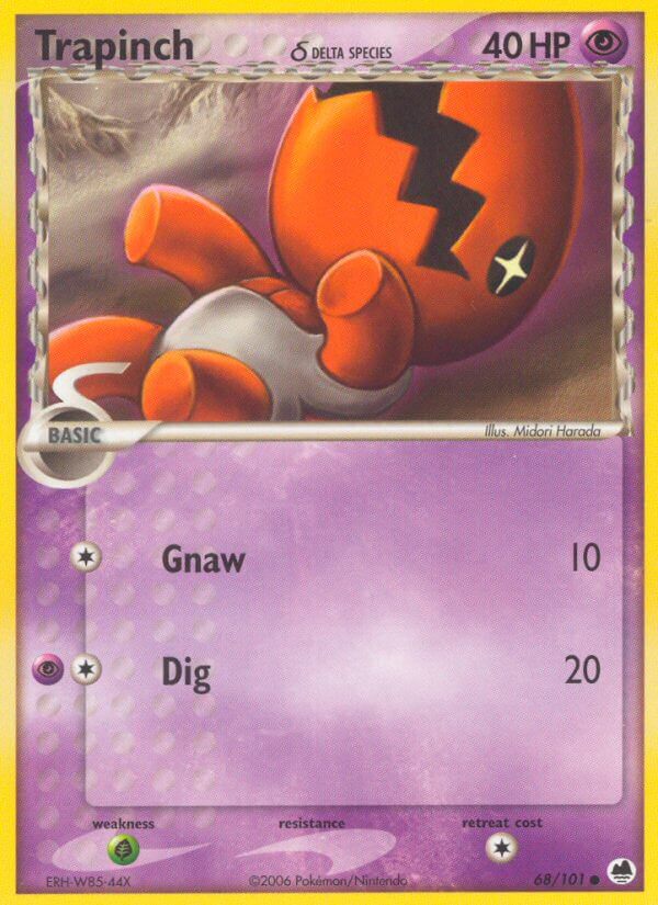 Dragon Frontiers Trapinch Pokémon card