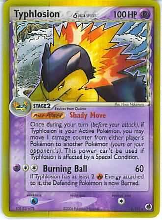 Dragon Frontiers Typhlosion [Holo] Pokémon card