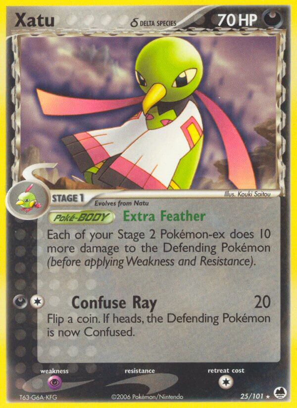 Dragon Frontiers Xatu Pokémon card