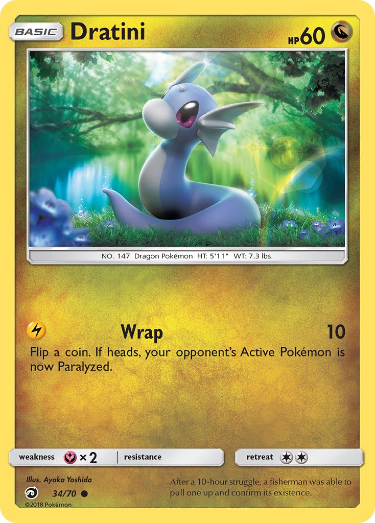 Dragon Majesty Dratini Pokémon card