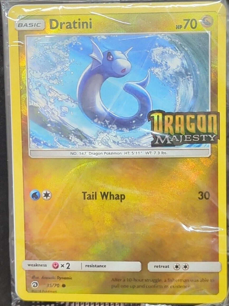 Dragon Majesty Dratini [Stamped] Pokémon card