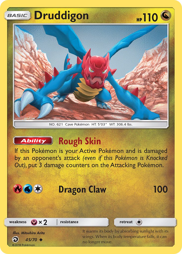 Dragon Majesty Druddigon Pokémon card