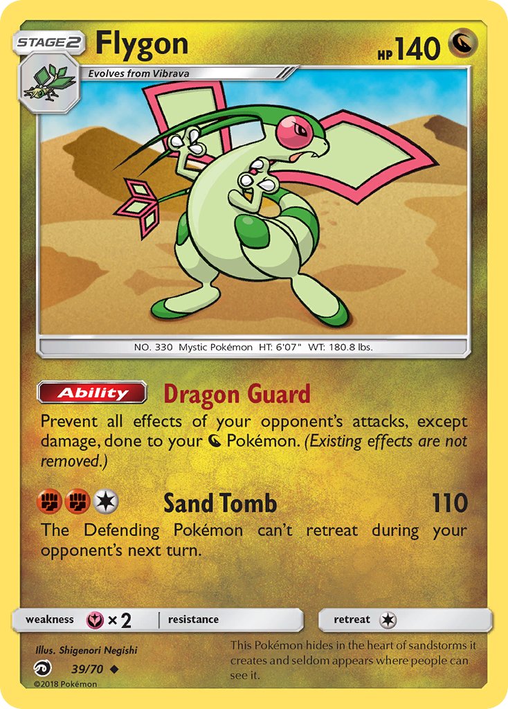 Dragon Majesty Flygon Pokémon card