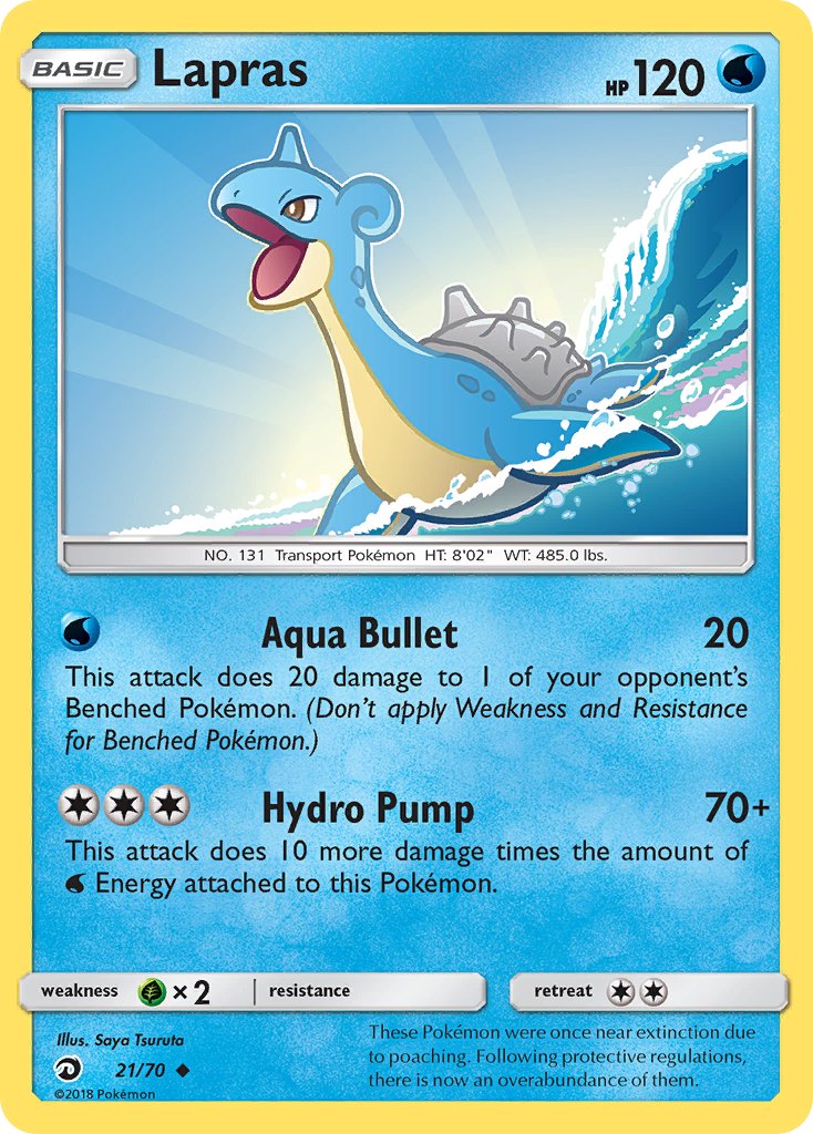 Dragon Majesty Lapras Pokémon card