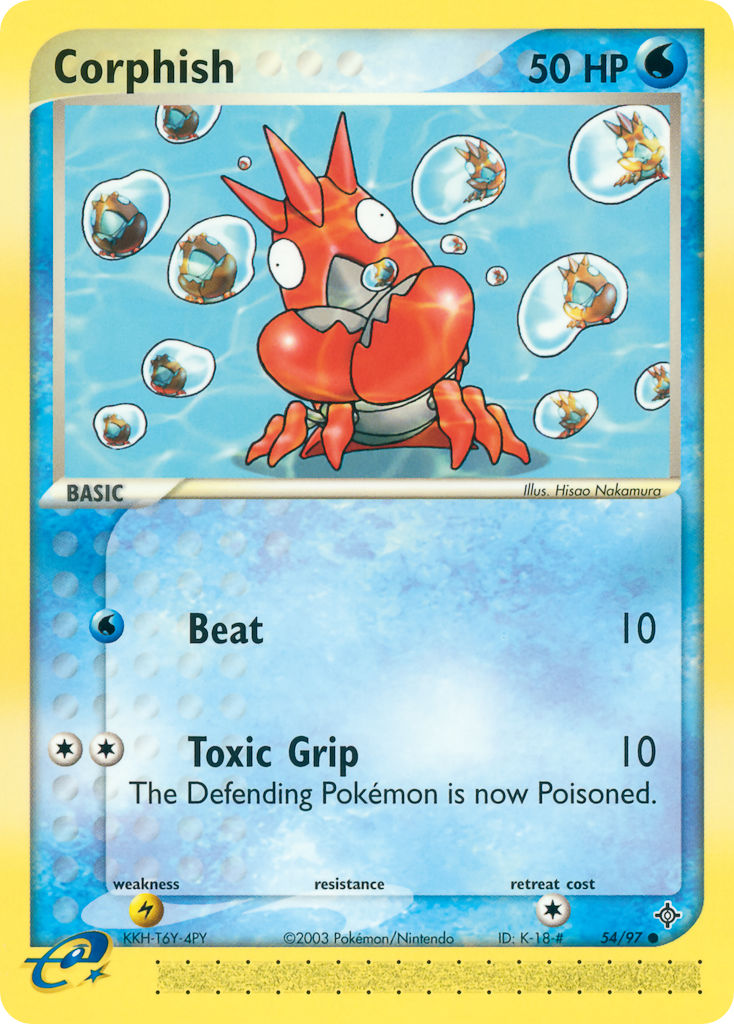 Dragon Corphish Pokémon card