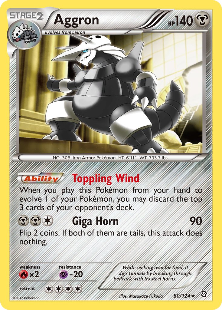Dragons Exalted Aggron Pokémon card