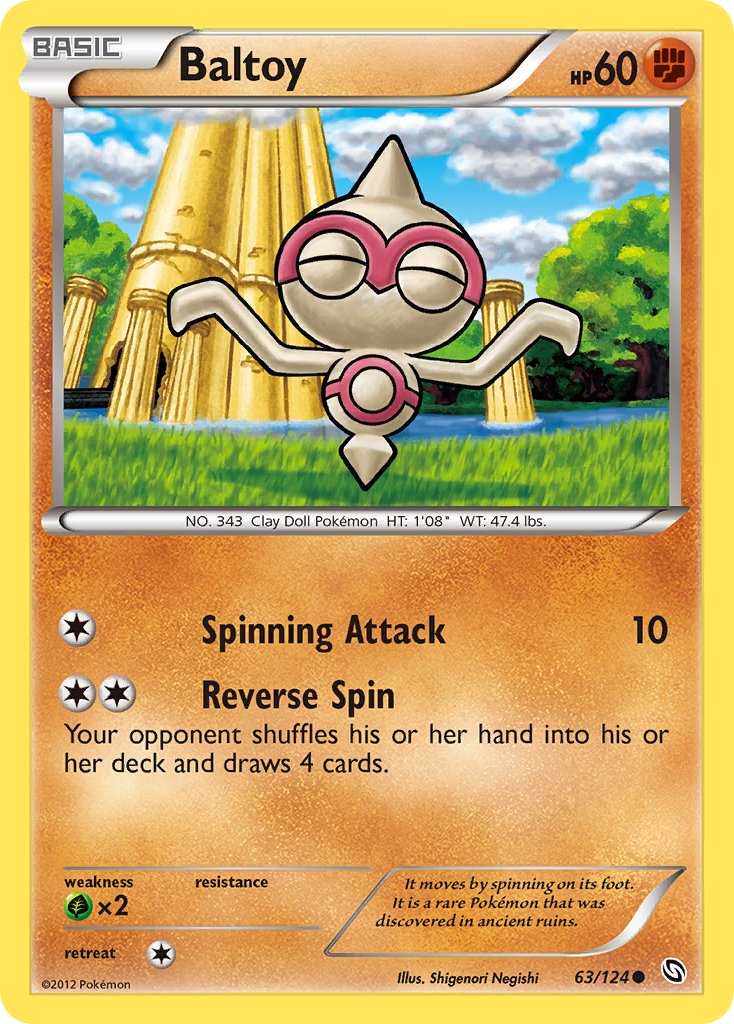 Dragons Exalted Baltoy Pokémon card