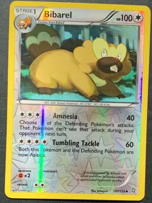 Dragons Exalted Bibarel [Reverse Holo] Pokémon card