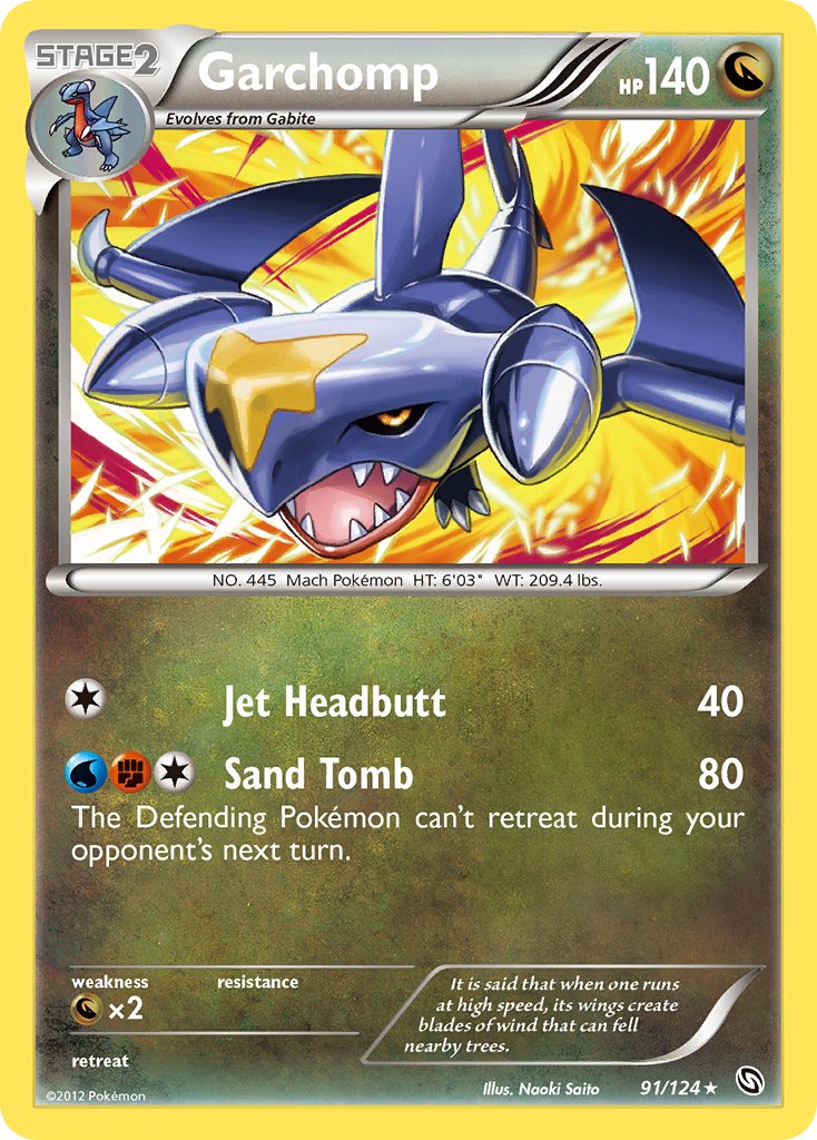 Dragons Exalted Garchomp Pokémon card