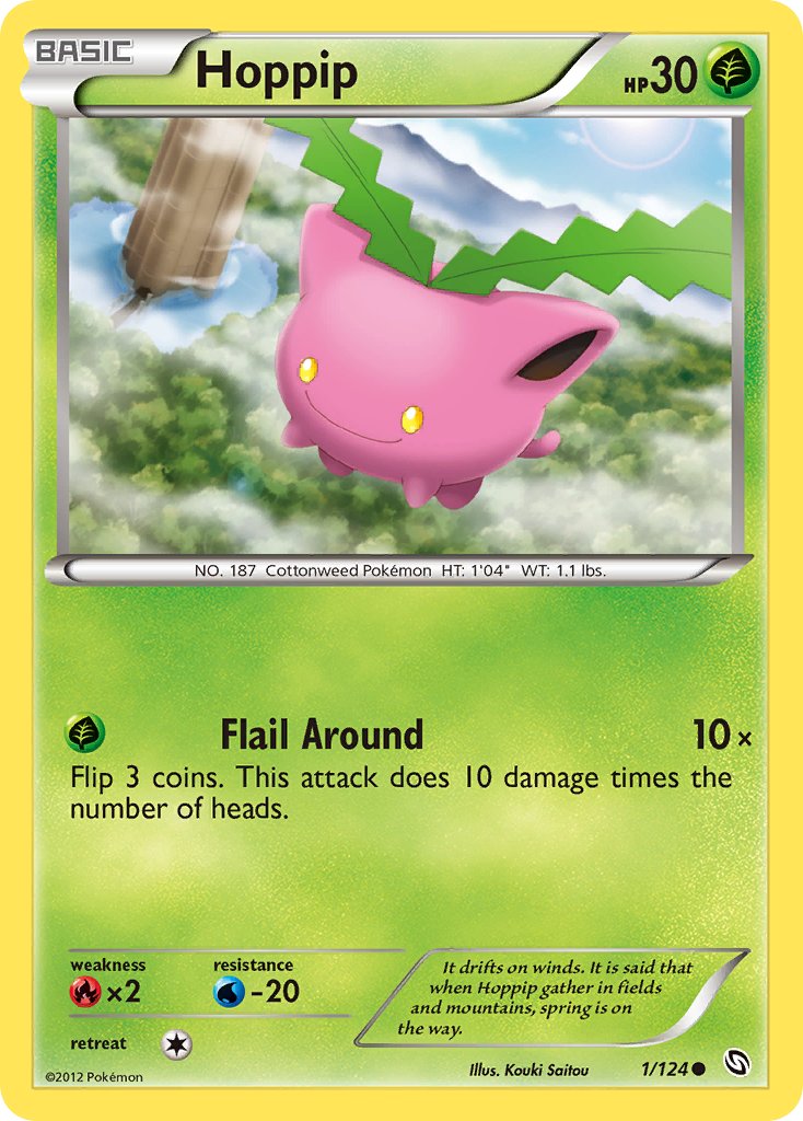 Dragons Exalted Hoppip Pokémon card