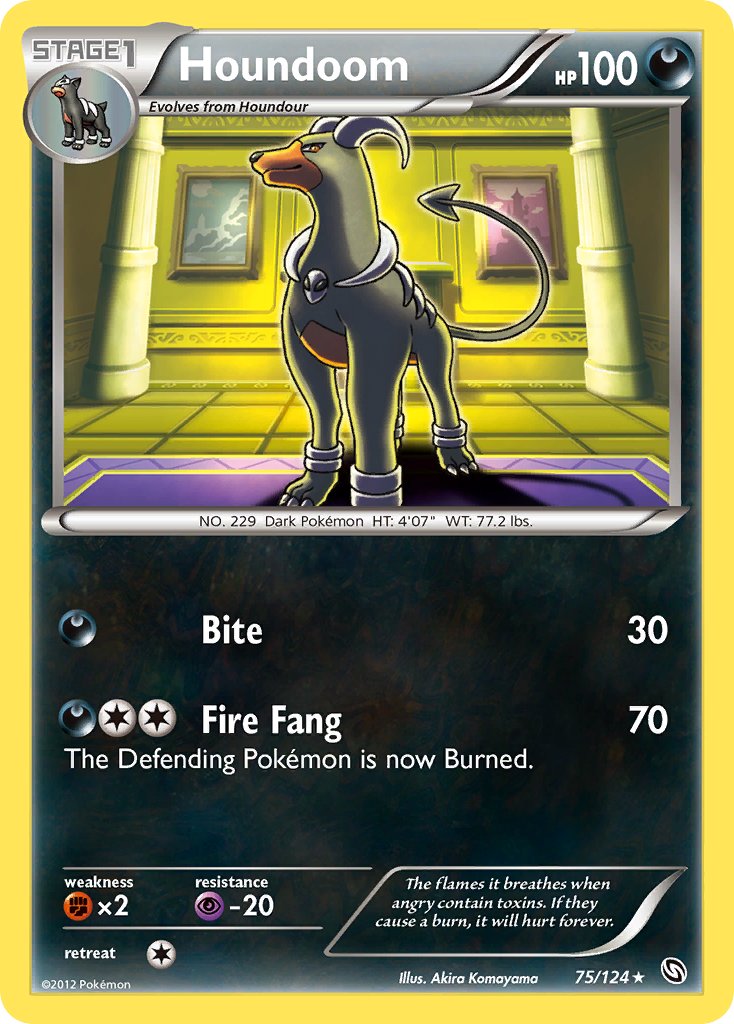 Dragons Exalted Houndoom Pokémon card