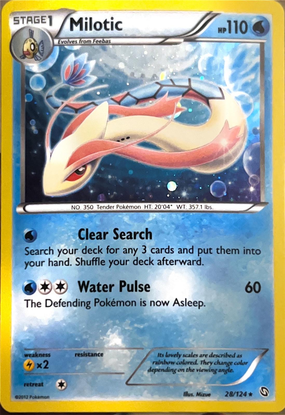 Dragons Exalted Milotic [Cosmo-Holo] Pokémon card