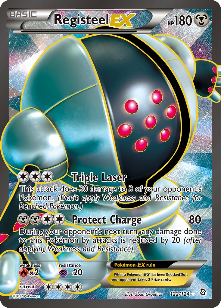 Dragons Exalted Registeel EX Pokémon card