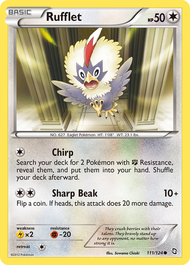 Dragons Exalted Rufflet Pokémon card