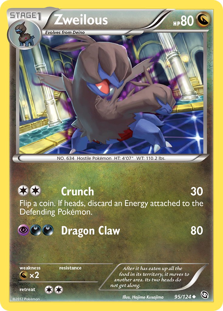 Dragons Exalted Zweilous Pokémon card