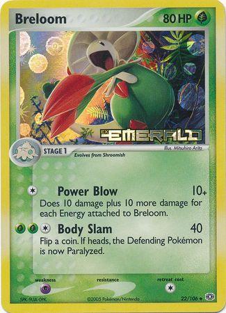 Emerald Breloom [Reverse Holo] Pokémon card