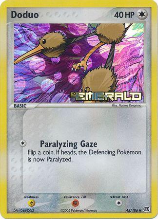 Emerald Doduo [Reverse Holo] Pokémon card