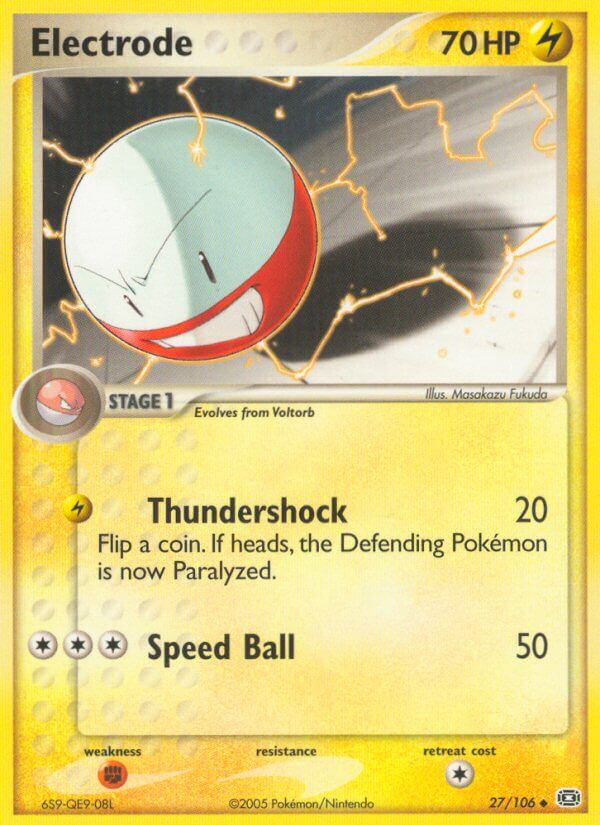 Emerald Electrode Pokémon card