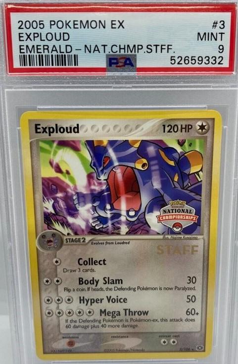Emerald Exploud [Staff] Pokémon card