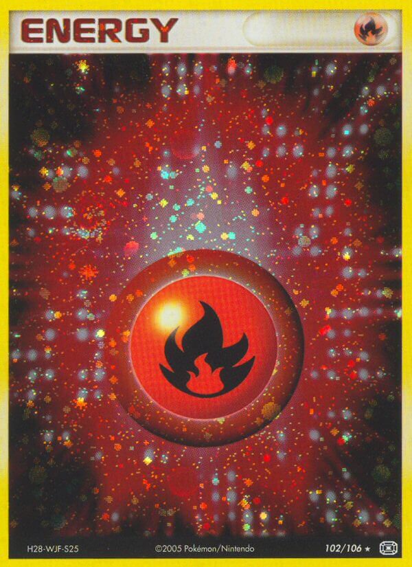Emerald Fire Energy [Holo] Pokémon card