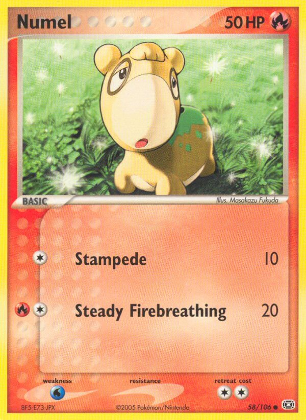 Emerald Numel Pokémon card