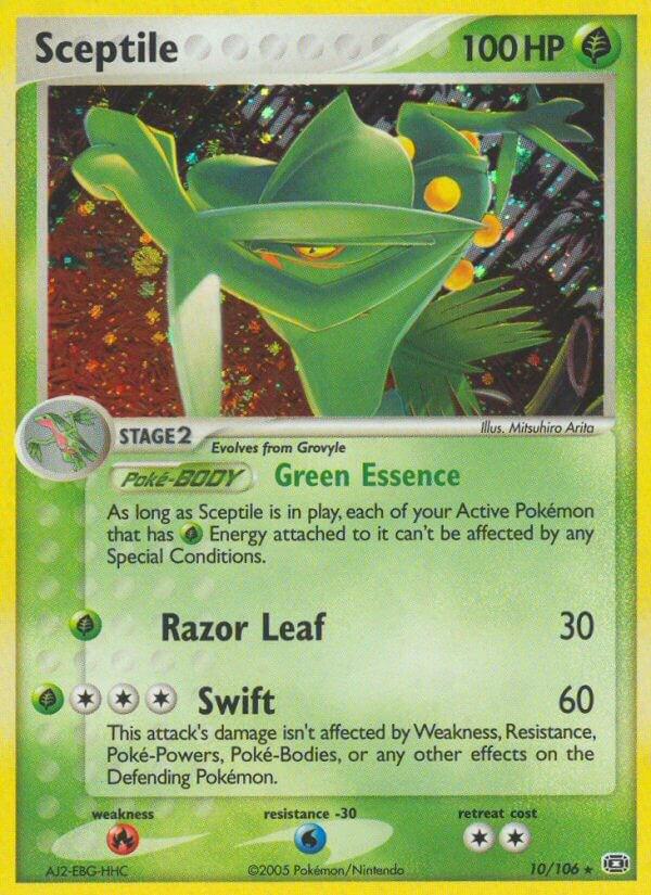 Emerald Sceptile [Holo] Pokémon card