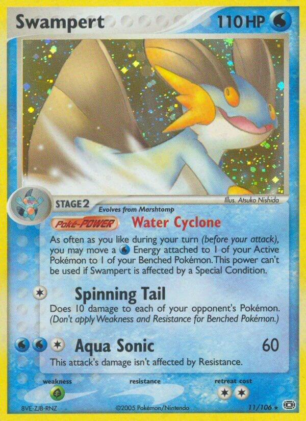 Emerald Swampert [Holo] Pokémon card