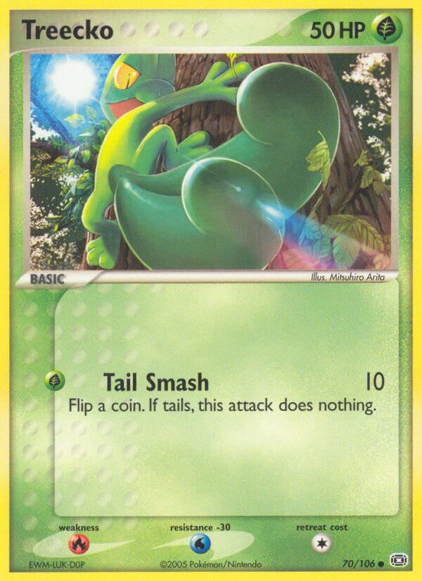 Emerald Treecko Pokémon card