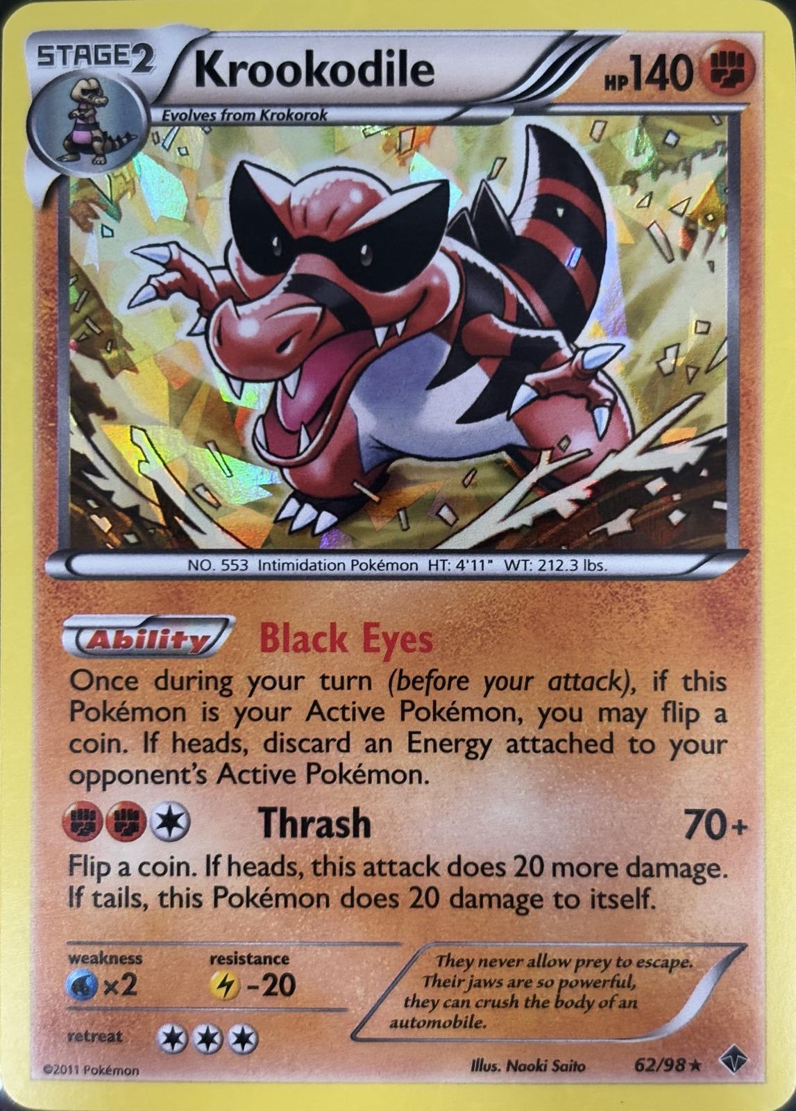 Emerging Powers Krookodile [Cracked-Ice] Pokémon card