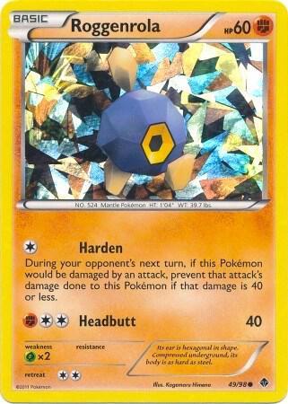 Emerging Powers Roggenrola [Cracked-Ice] Pokémon card