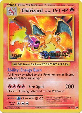 Evolutions Charizard [Prerelease-Staff] Pokémon card