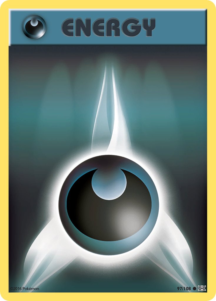 Evolutions Darkness Energy Pokémon card