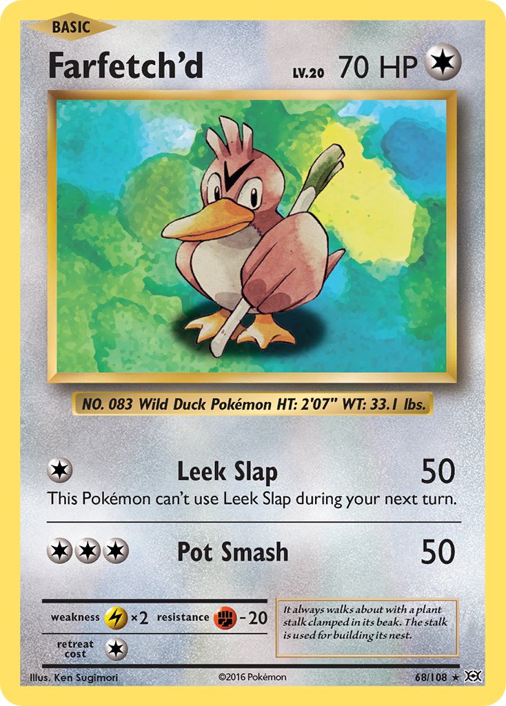 Evolutions Farfetch'd [Reverse Holo] Pokémon card
