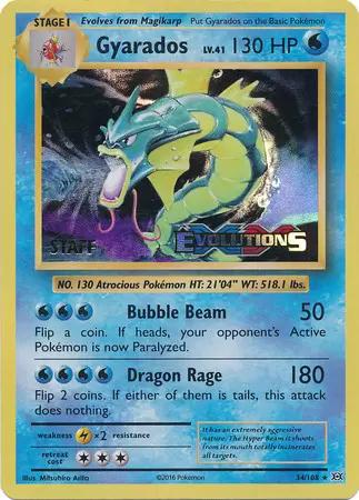 Evolutions Gyarados [Prerelease-Staff] Pokémon card