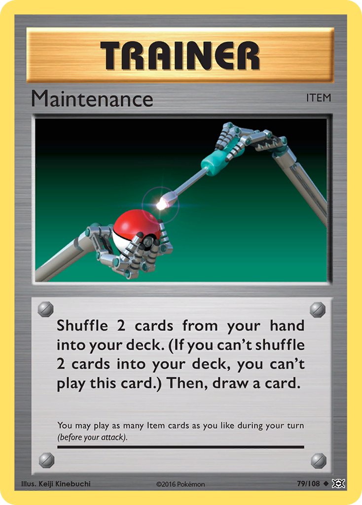 Evolutions Maintenance Pokémon card