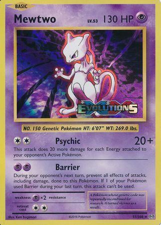 Evolutions Mewtwo [Prerelease] Pokémon card